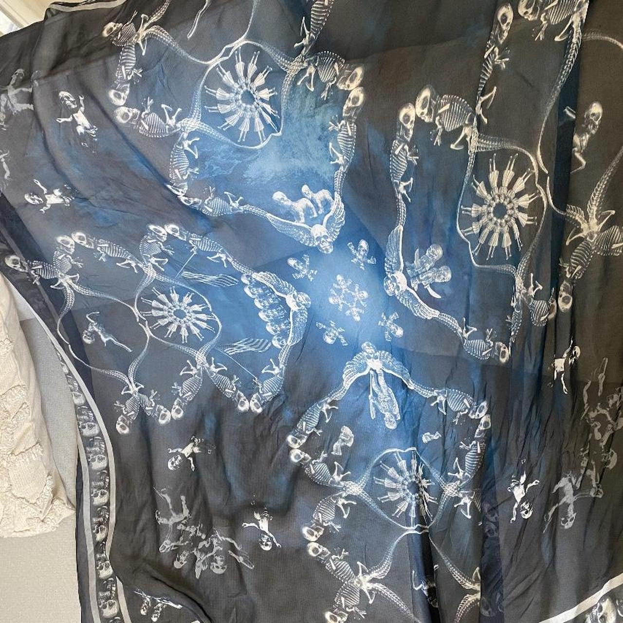【超希少】Chrome Hearts FOTI Scarf Multicolor Chrome Hearts *RARE* Chrome Hearts Foti Skull Silk Scarf
