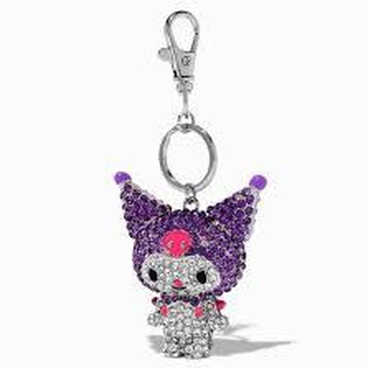 Sanrio Claire's Kuromi full body bedazzled keychain. | Depop