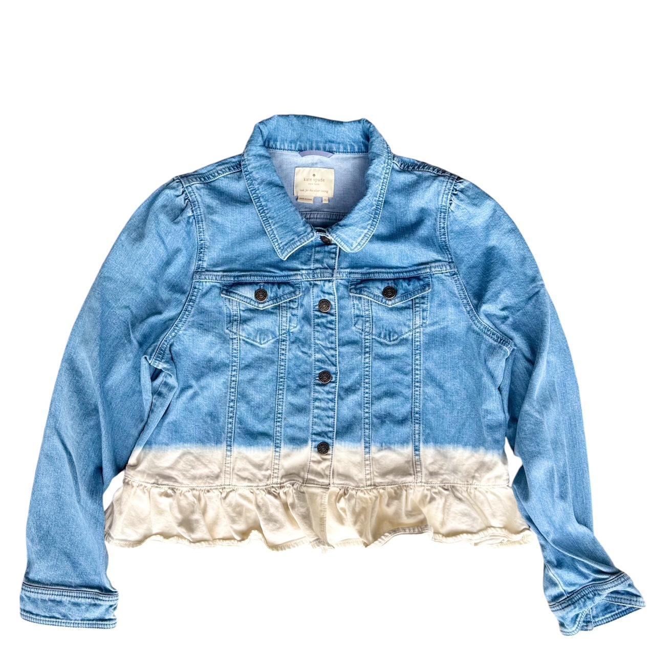 Kate sale Spade Bleach Dip Dye Denim Jacket