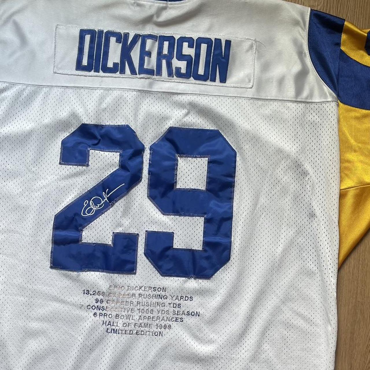 Mitchell & Ness Men's T-shirt - White/Multi - XXL – Mitchell and Ness Eric Dickerson Throwback "signed" …