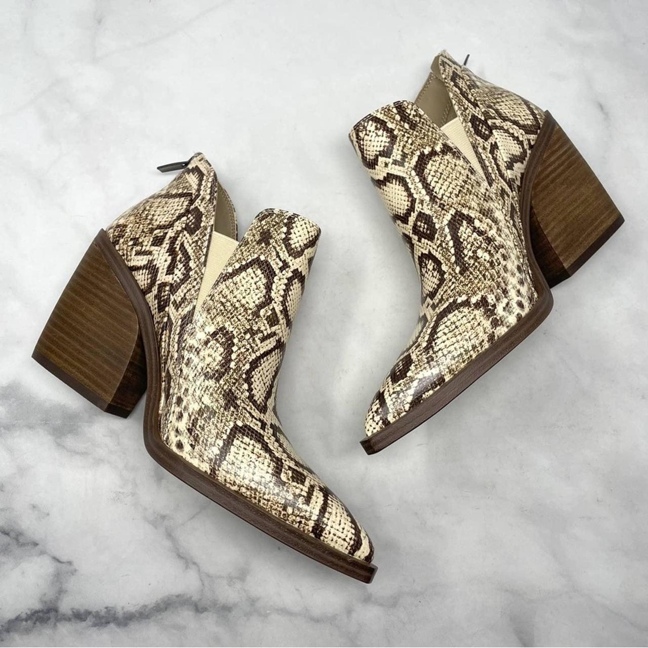 Vince camuto clearance snakeskin booties