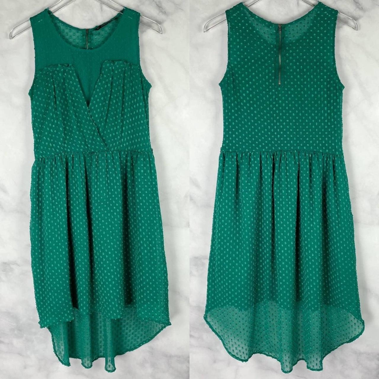 Zara trafaluc 2024 green dress