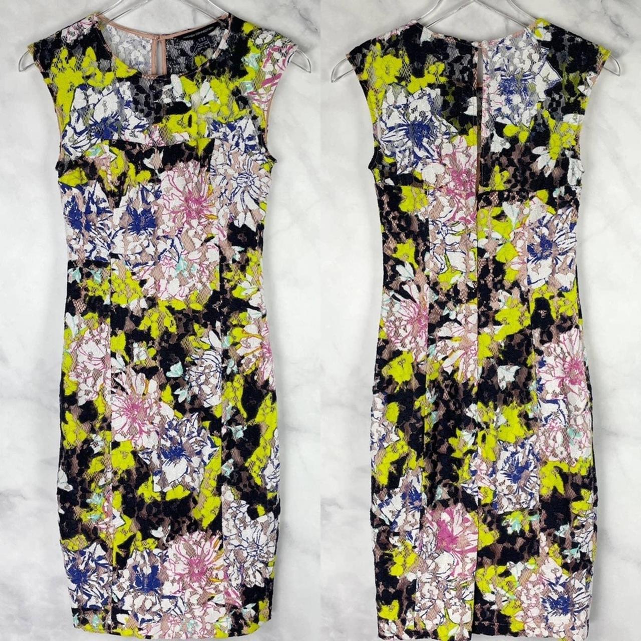 French connection outlet yellow floral dress