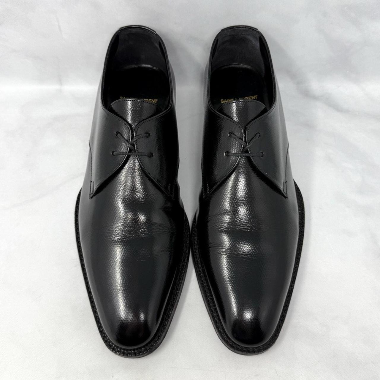 saint laurent wyatt leather derby