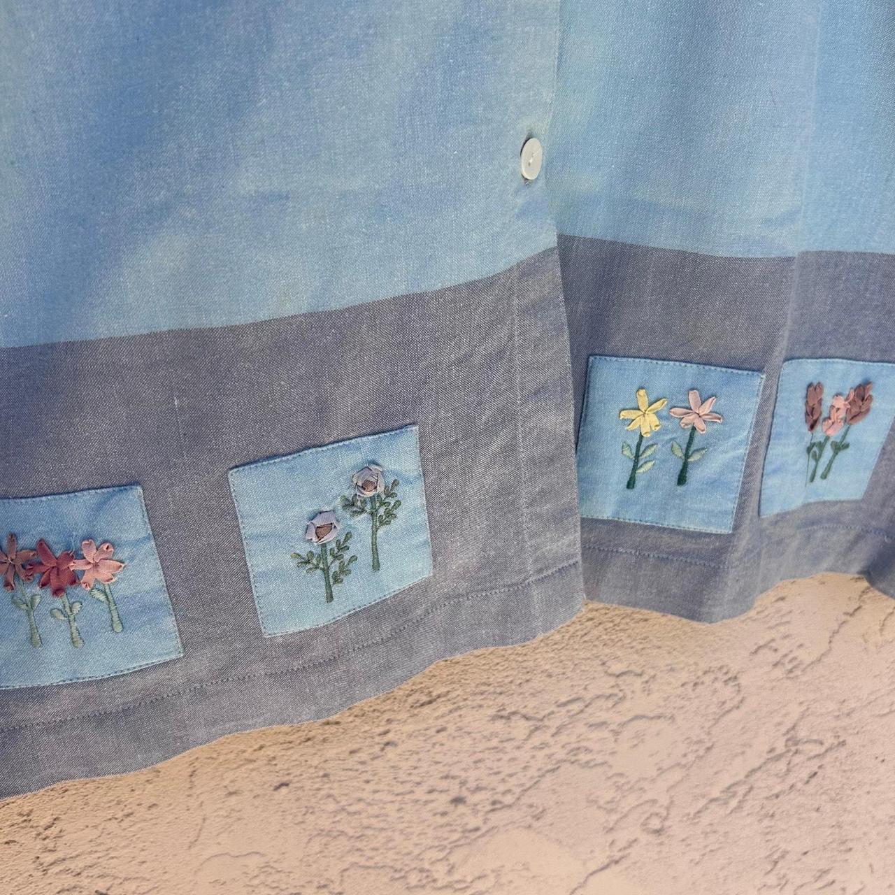 Basic Editions Women's Blouse - Blue - L – Charmi… - image 4