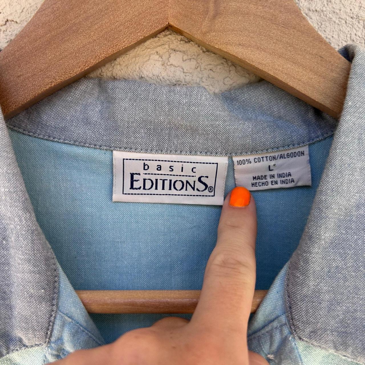 Basic Editions Women's Blouse - Blue - L – Charmi… - image 3