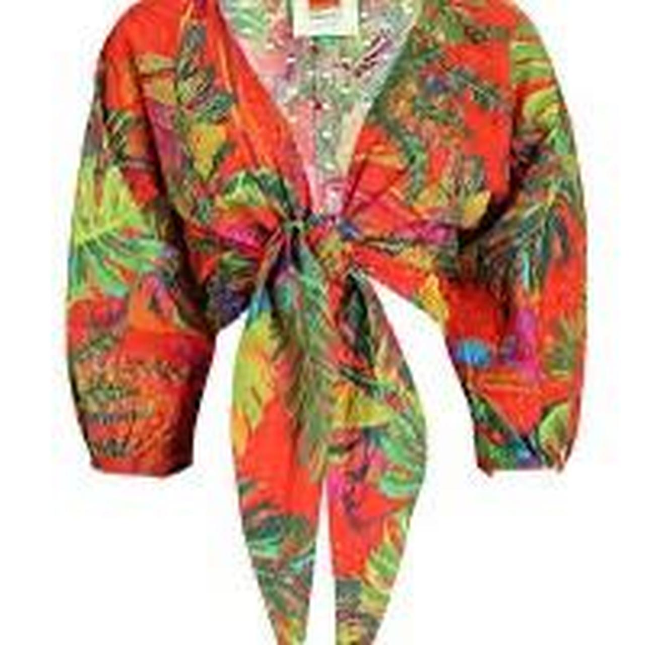 Farm Rio Women's Crop top - Multi/Red - S – NWOT … - image 3