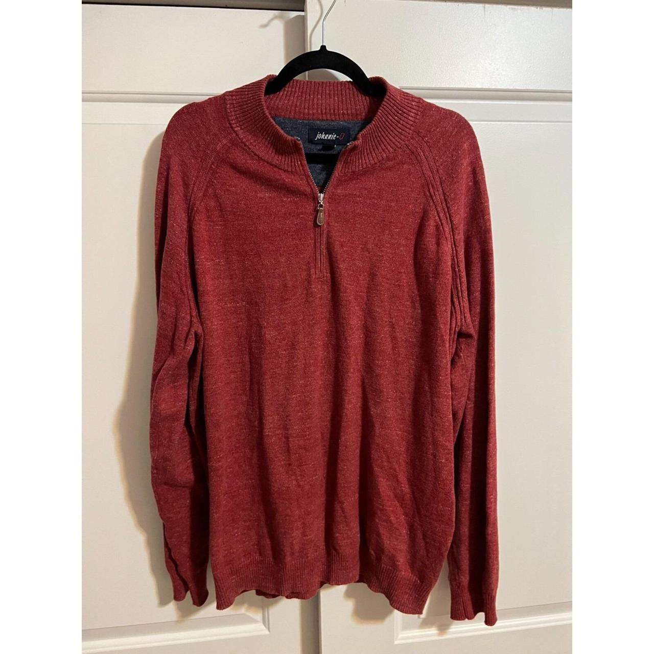 Johnnie-O Men's Sweater - Red - L – Johnnie-O Cot… - image 1