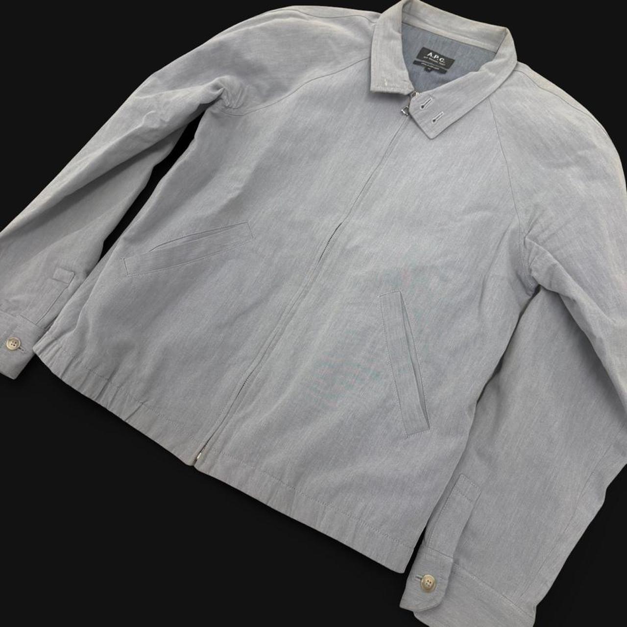 A.p.c. men's blue and grey jacket