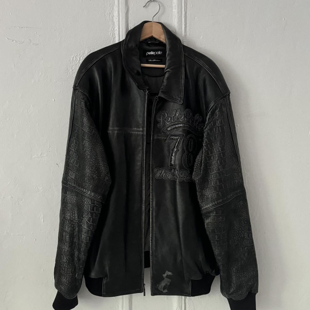 Pelle Pelle Men's Bomber Jacket Black XL – pelle pelle leather