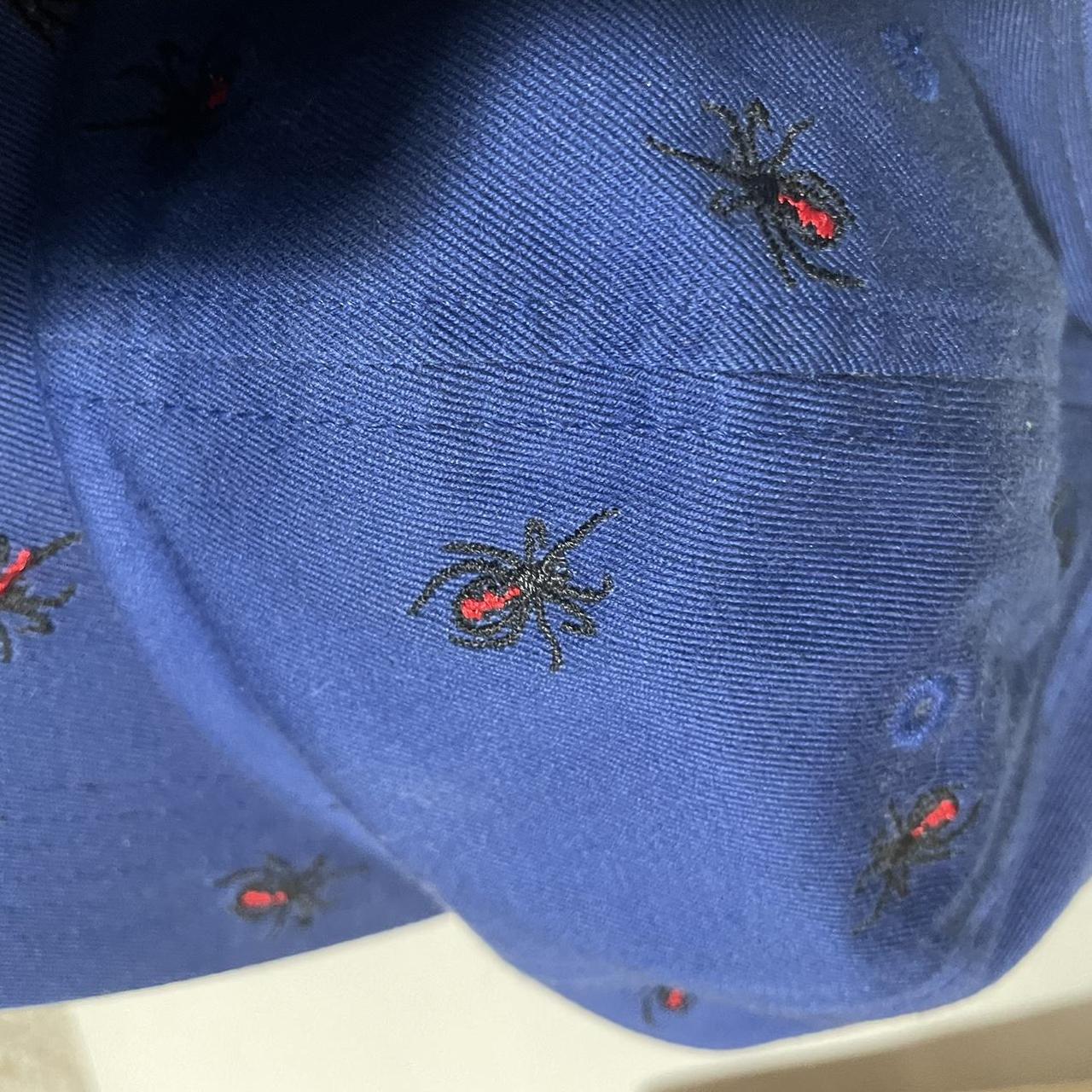 Supreme spiders embroidered 6 panel hat blue, I think