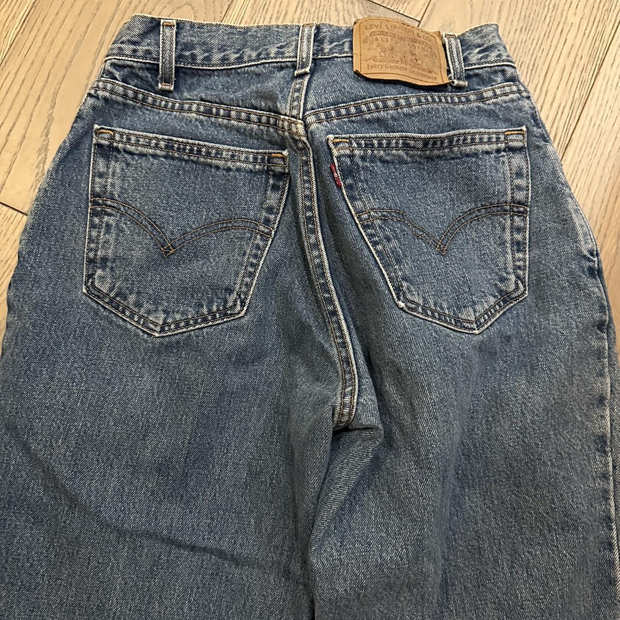 Vintage Levi’s mom jeans High rise straight taper leg - Depop