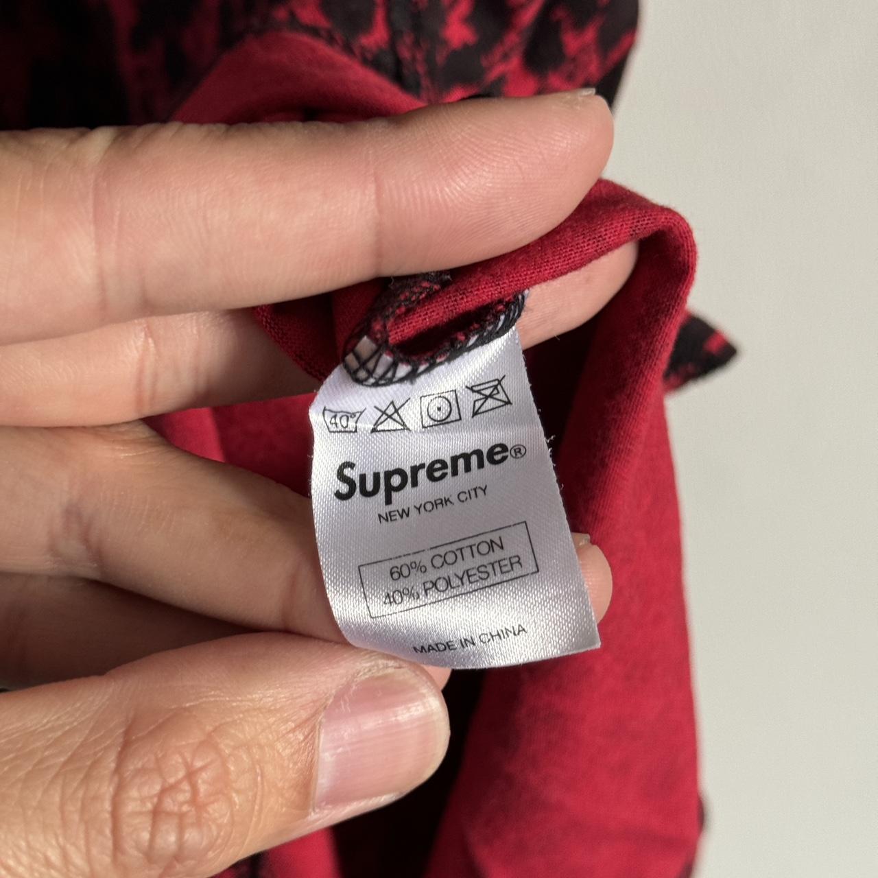 Supreme red leopard print polo shirt. Nice | Depop
