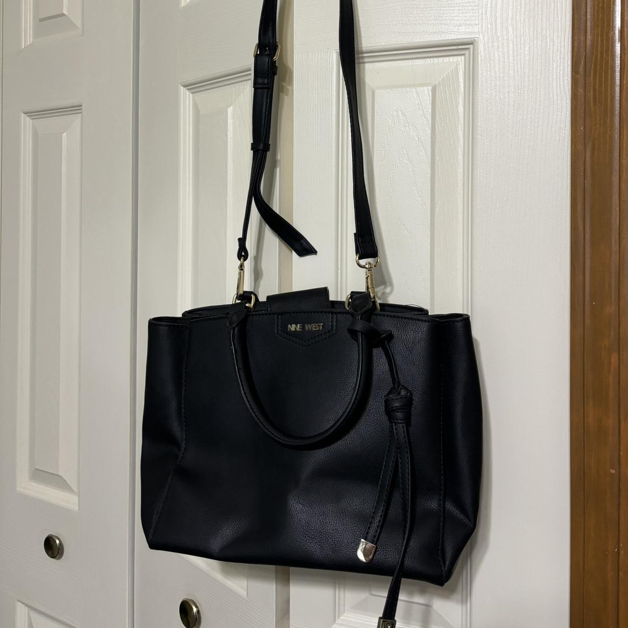 Nine west black tote best sale