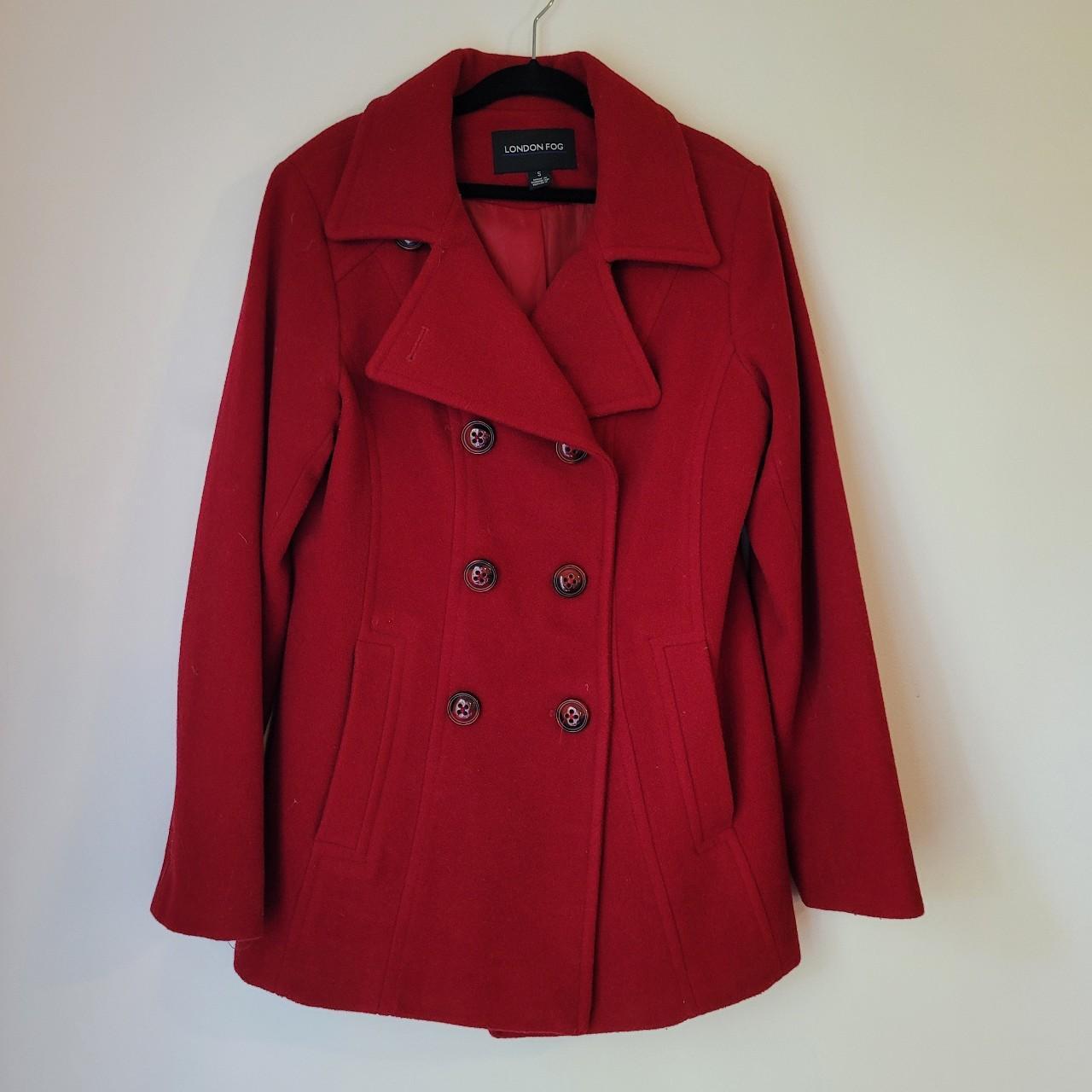 LONDON FOG purchases Red Wool Peacoat