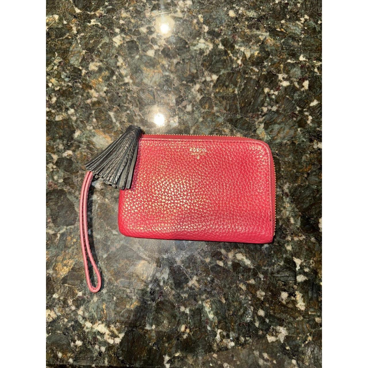 Fossil Women's Wallets - Red – Fossil Red Pebbled… - image 1