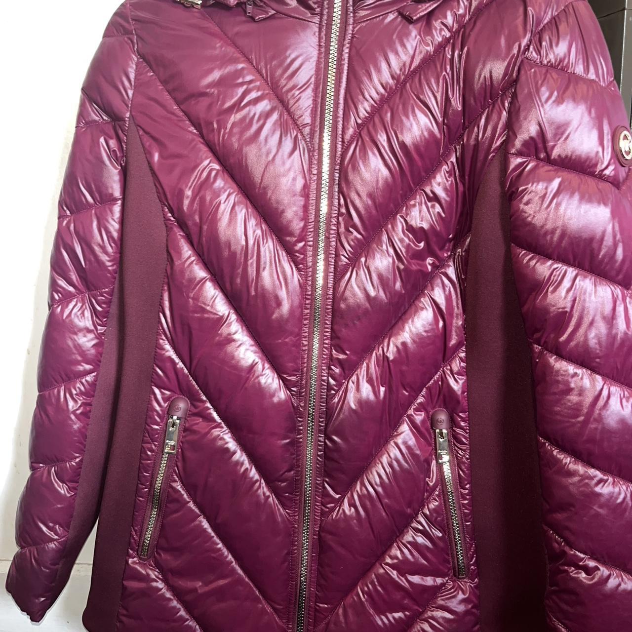 Michael kors jacket purple deals