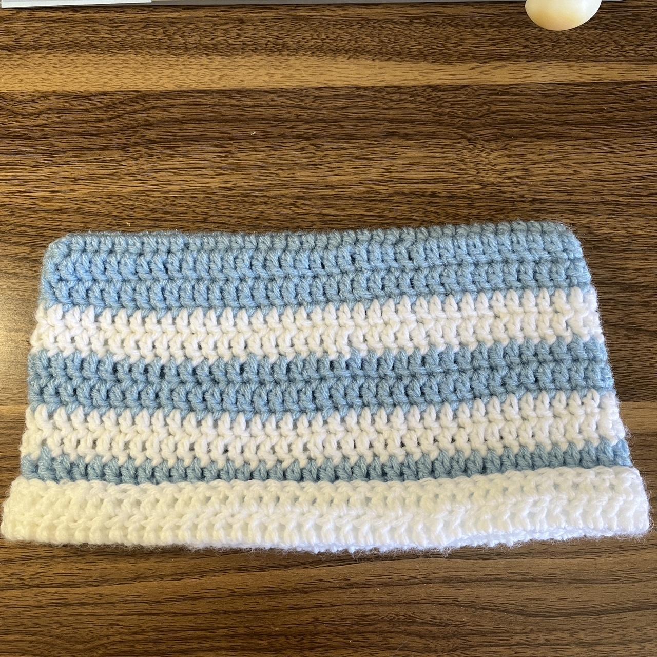 Women's Beanies - Multi/Blue – Crochet basic blue… - image 2