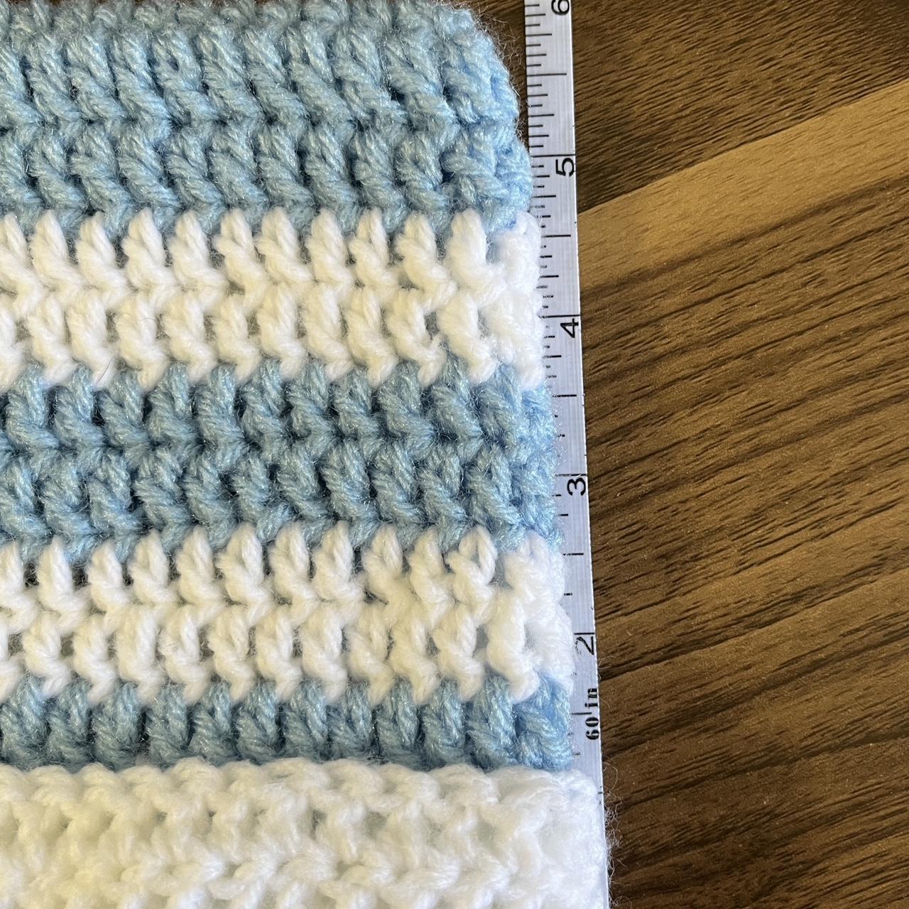 Women's Beanies - Multi/Blue – Crochet basic blue… - image 4