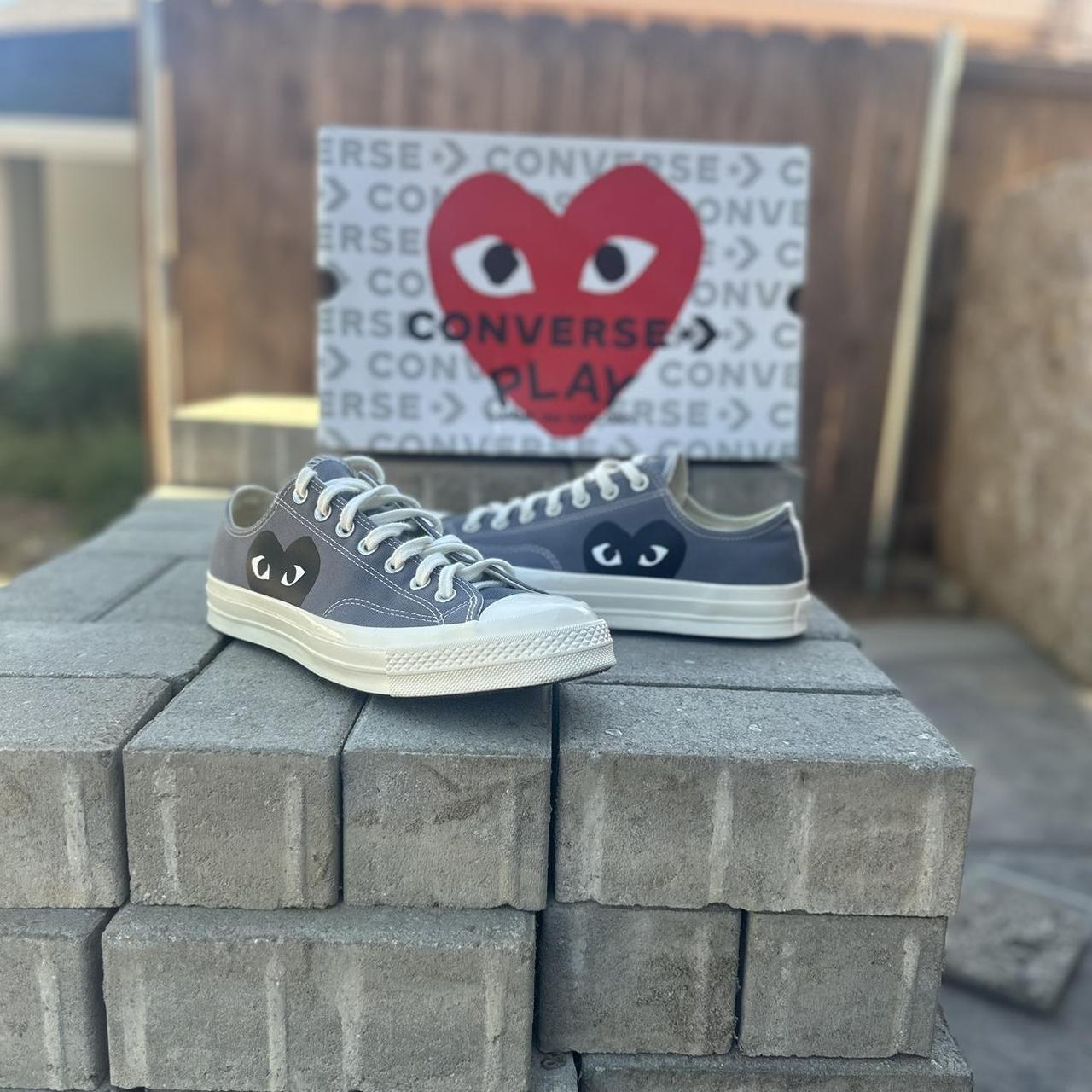 CDG x converse. Size 10 in men. Worn once in