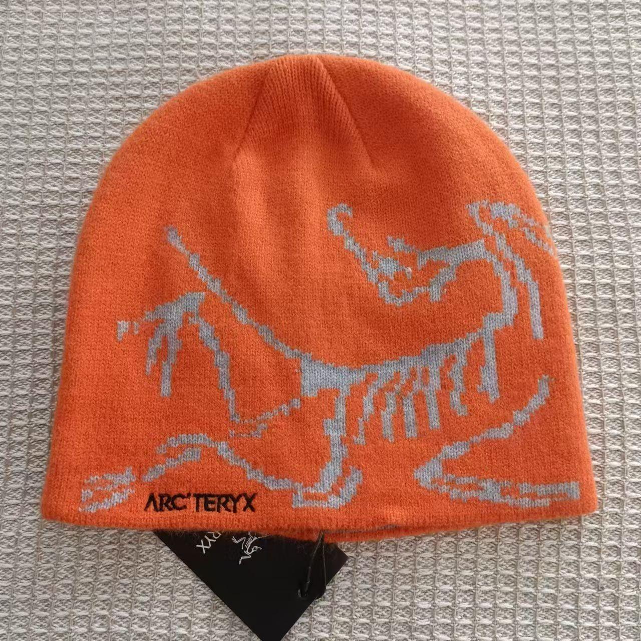 Arc'teryx Orange Knit Hat Brimless beanie Never | Depop