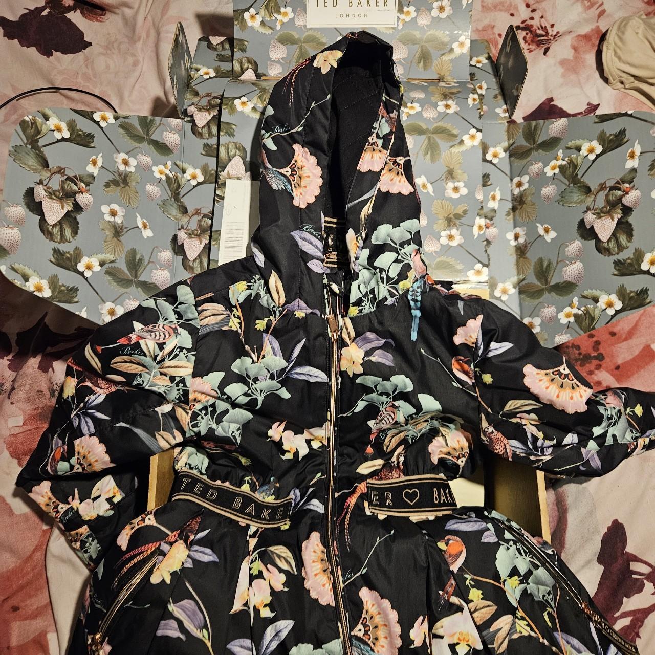 Ted Baker Shower Resistant Floral Rain Coat for 6. Depop