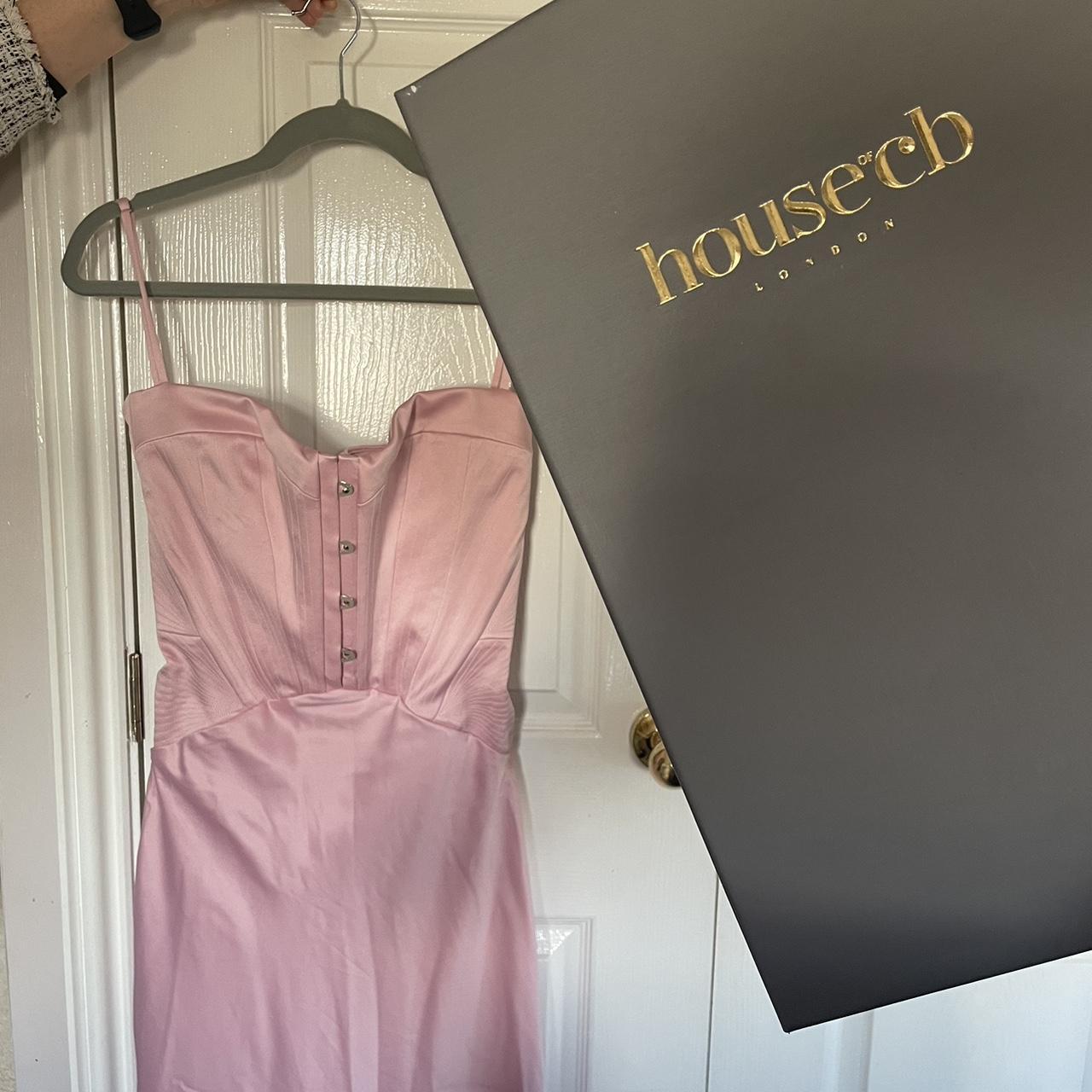 House of CB Imogen corset midi dress in baby pink. A... Depop