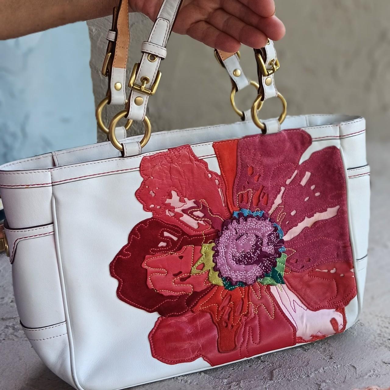 Coach Red Patent Leather Limited Edition Poppy Handbag Purse