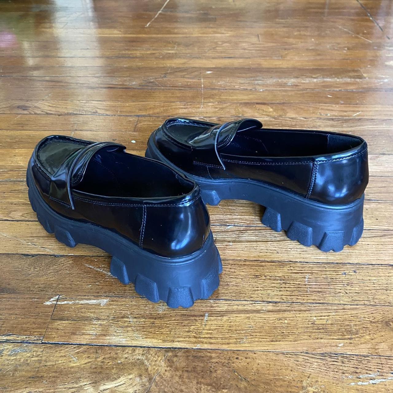 platform loafers brown