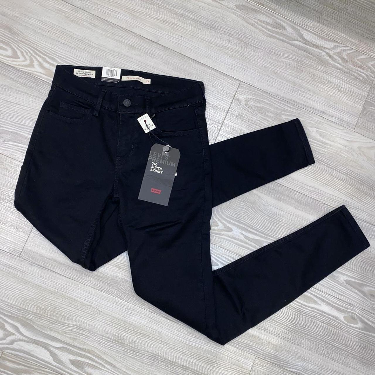 Levi's 710 super skinny hotsell black jeans