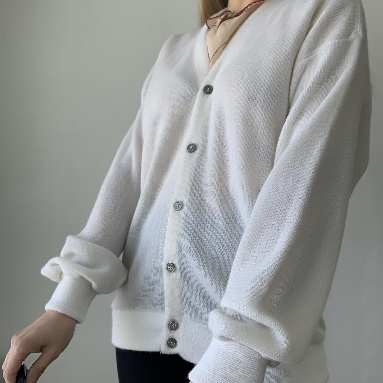 White button down cardigan sweater hotsell