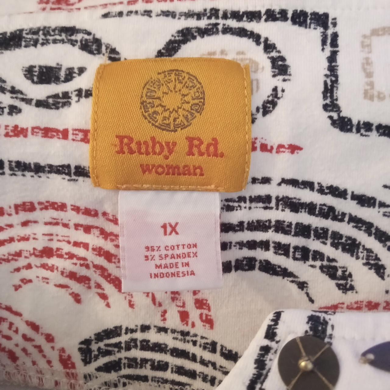 Ruby Rd. Women's Blouse - Multi/White - XL – Ruby… - image 3