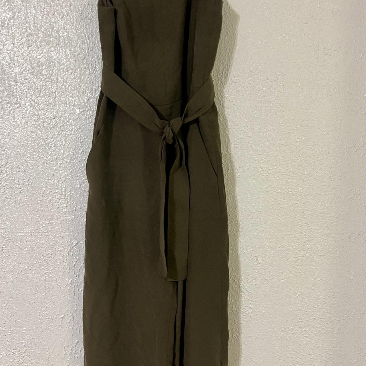 Antonio Melani olive green jumpsuit with pockets