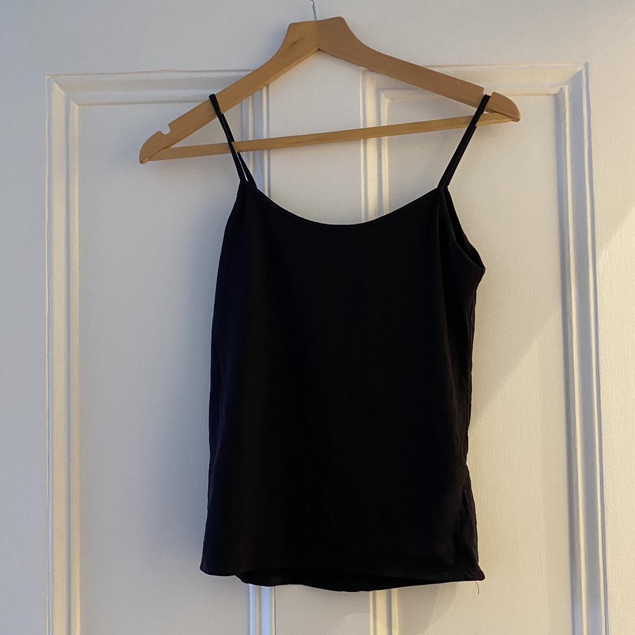 Zara Collection black strappy vest top. Stretch top... Depop