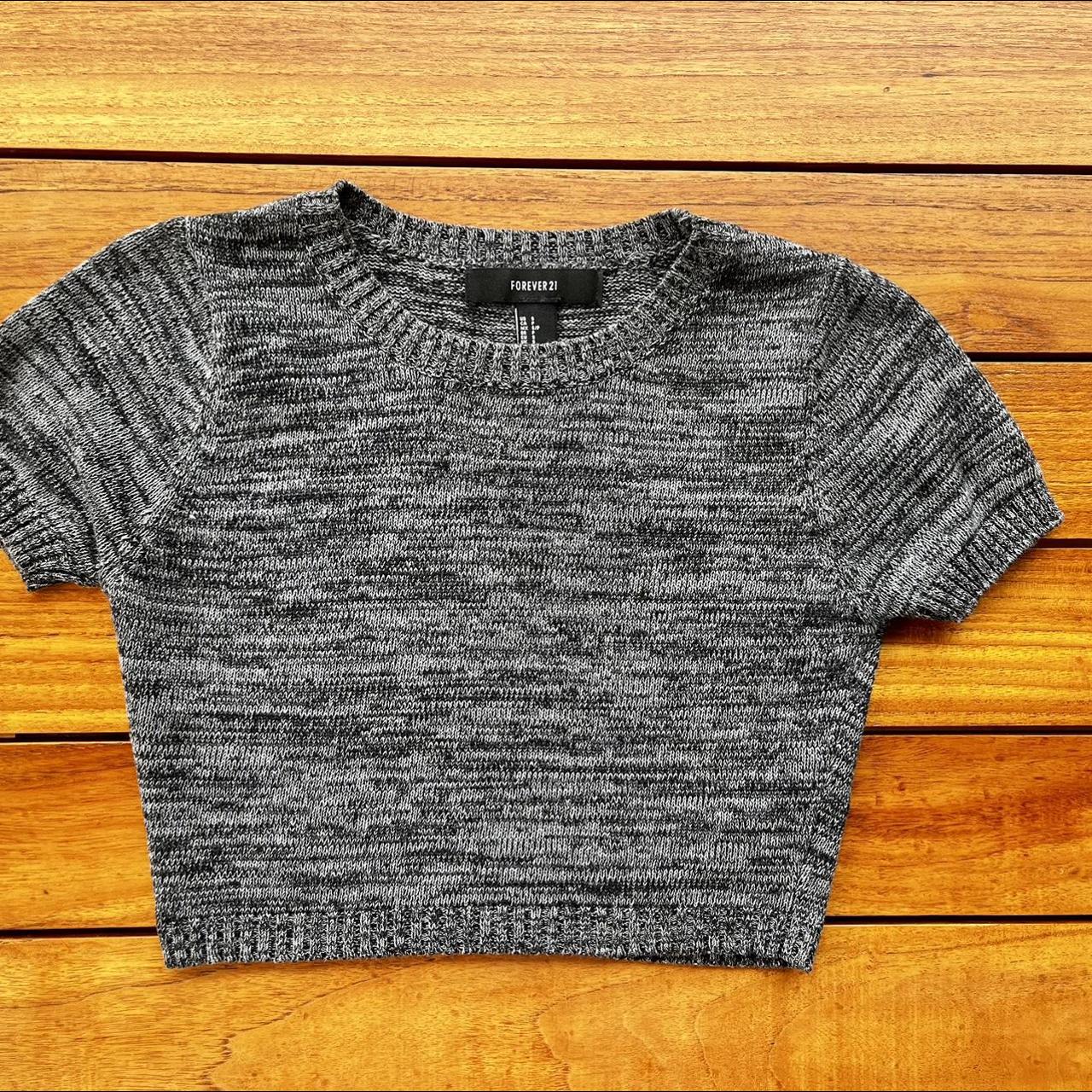 Cropped Sweater NWOT Knit lightweight sweater... - Depop