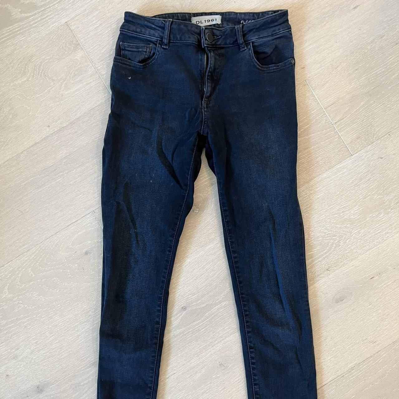 DL1961 skinny jeans with frayed edge - Depop