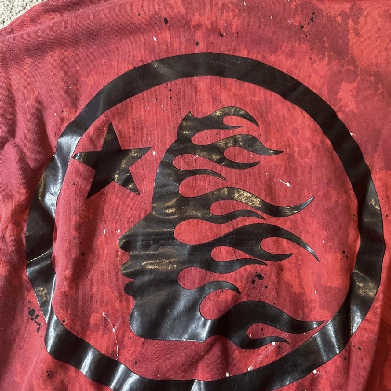 HELLSTAR SPORTS フーディー Red TIE DYE SKULL ○関送無料○ Hellstar sports tie-dye skull hoodie “red” Size: xl | Depop