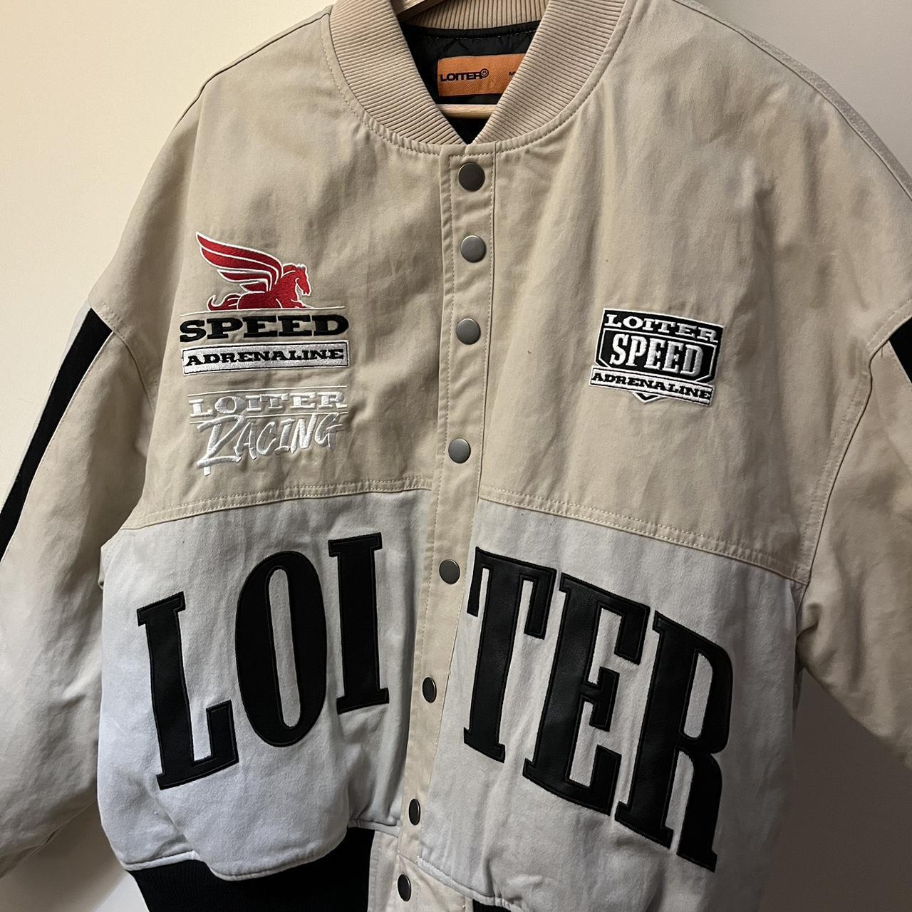 Sick Loiter Racing Bomber Jacket Only worn a few... | Depop