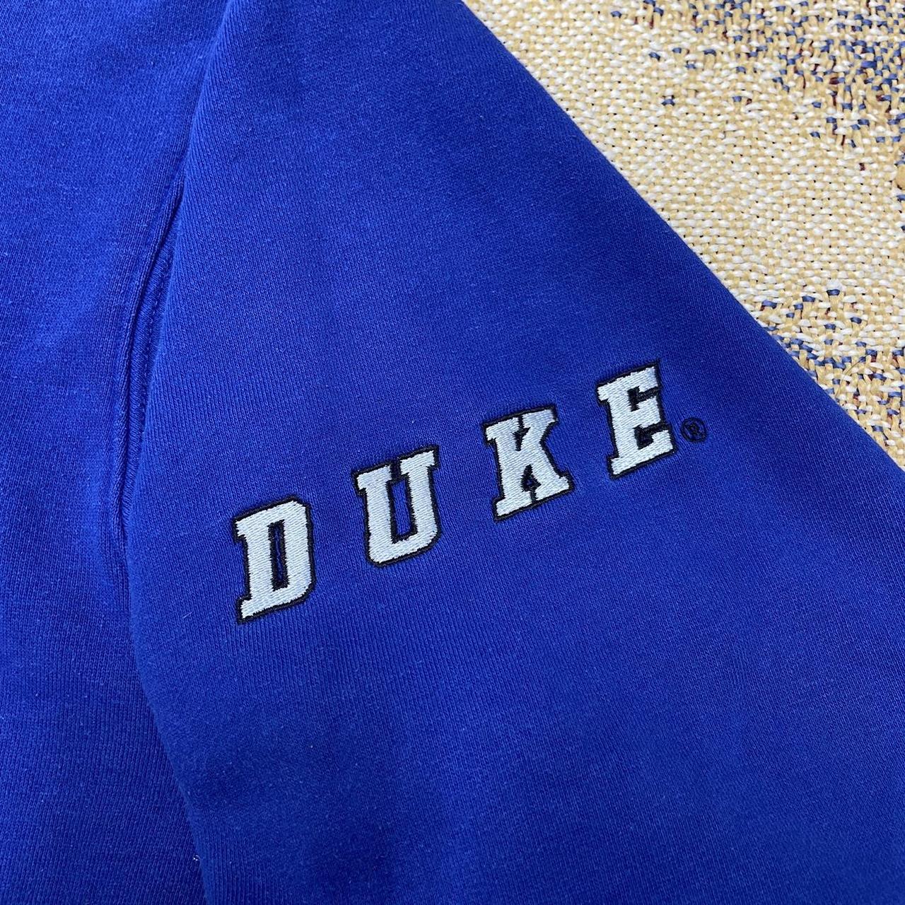 Duke Men's Blue and White Hoodie (4)