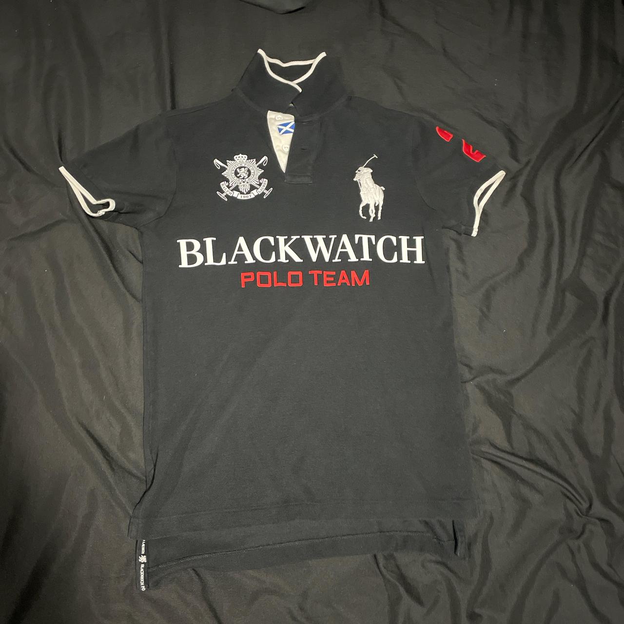 XS Polo Ralph Lauren Black Watch Polo Team black and | Depop