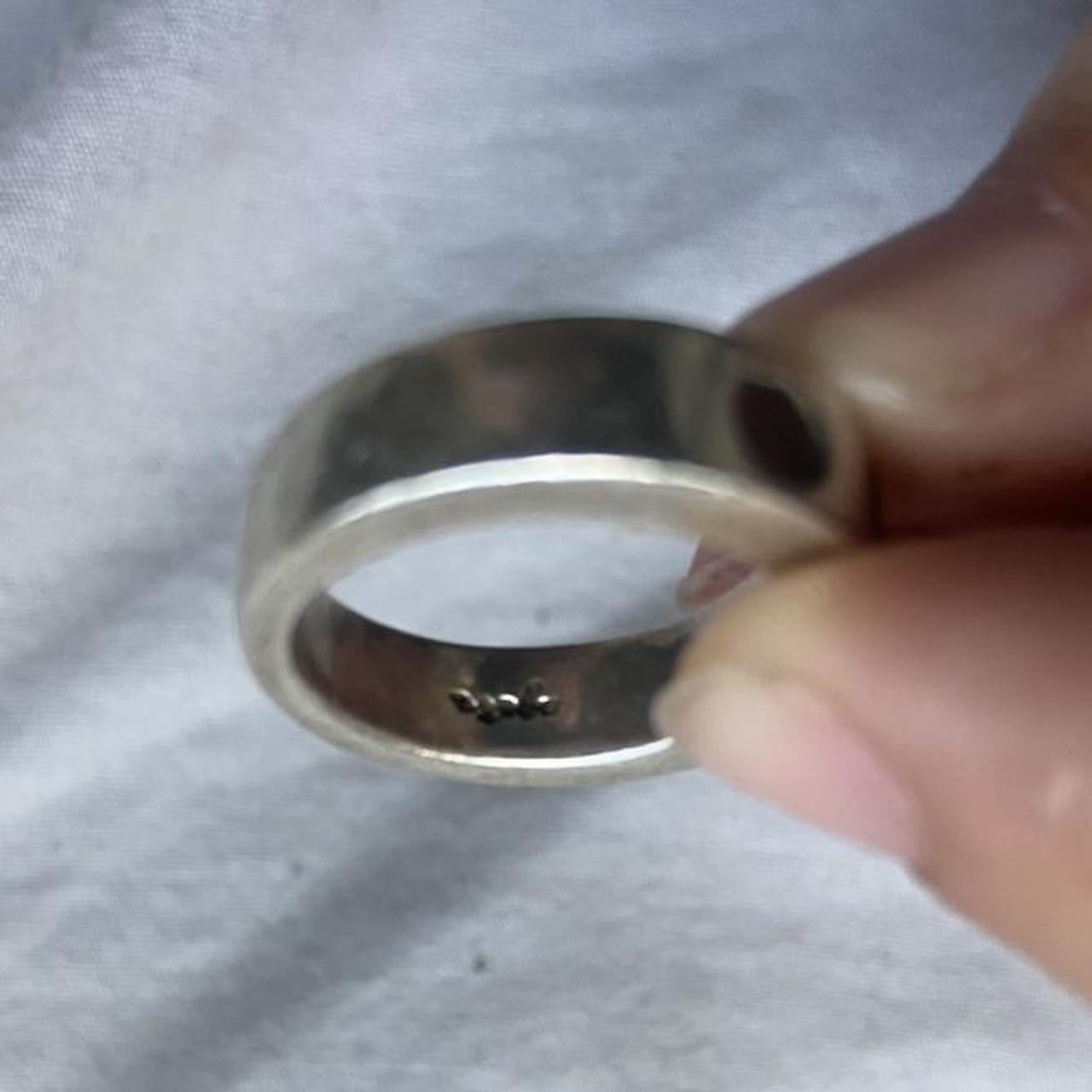 Women's Ring - Silver – Silver ring with shell do… - image 3