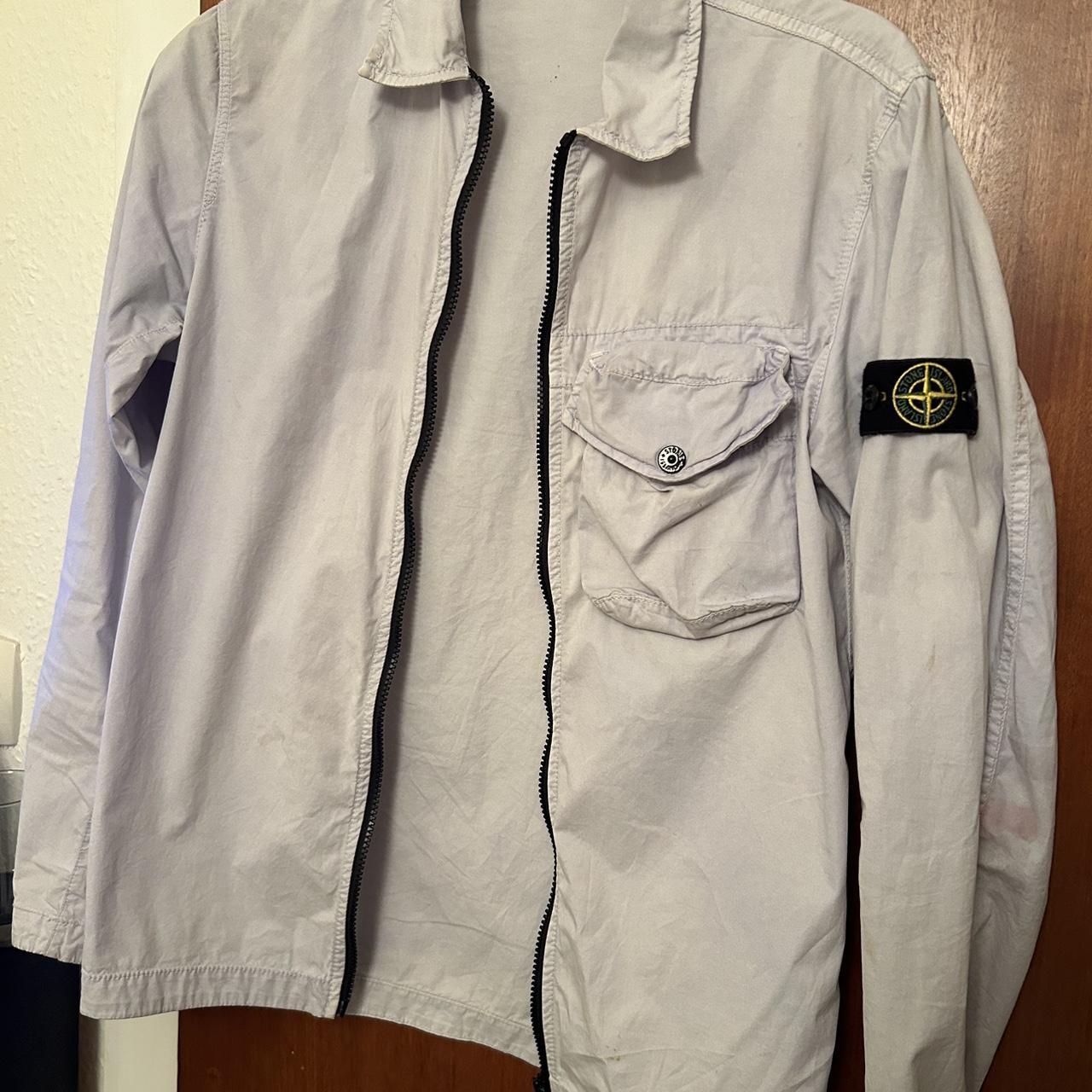 Stone island sky blue over shirt juniors age 1618 Depop