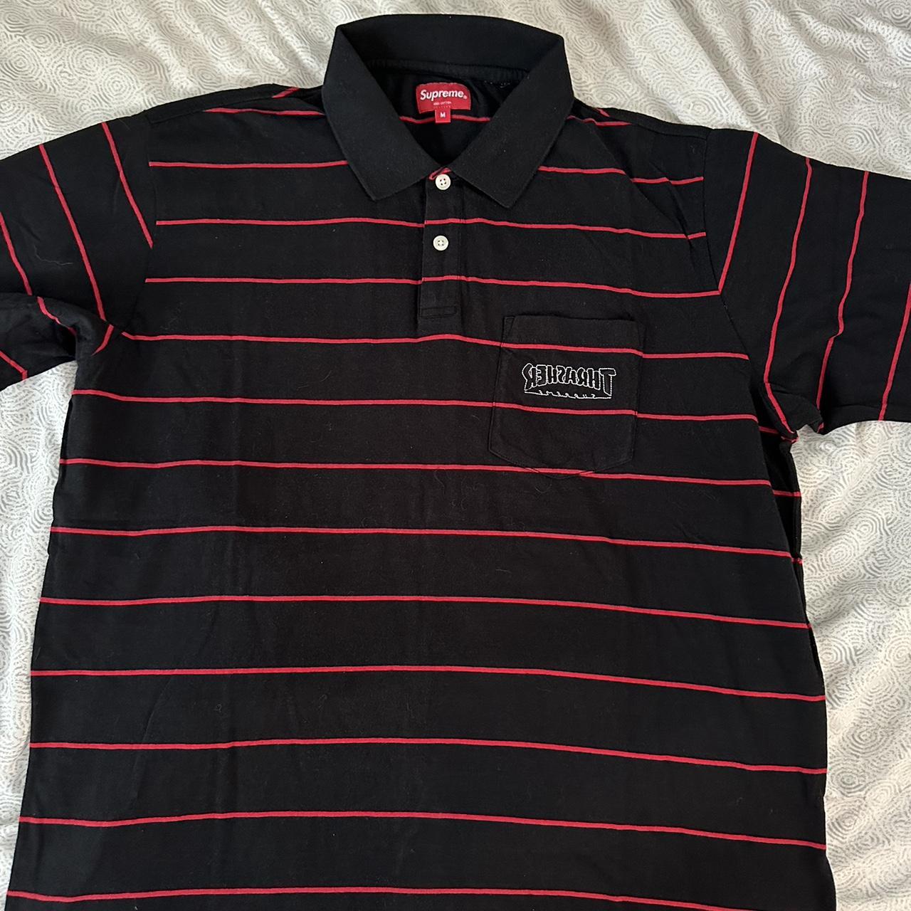 Supreme x Thrasher Polo Black. Lightly worn. Depop