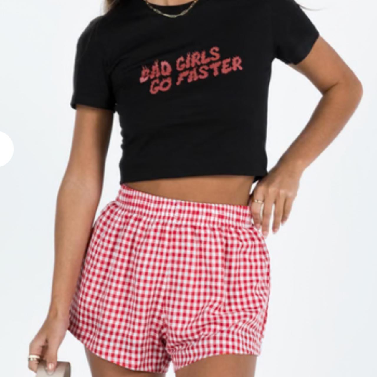 Princess Polly Women's Shorts Red/White – BEACH HOUSE SHORTS