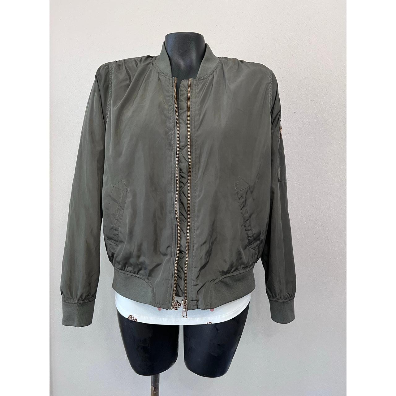 Source Unknown Women's Jacket - Green/Cream - M –… - image 1