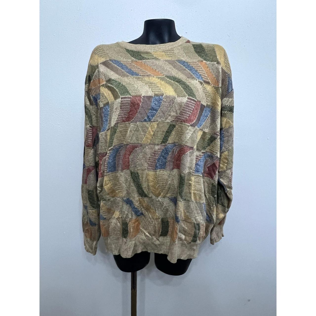 Source Unknown Men's Sweater - Tan/Multi - XL – N… - image 1