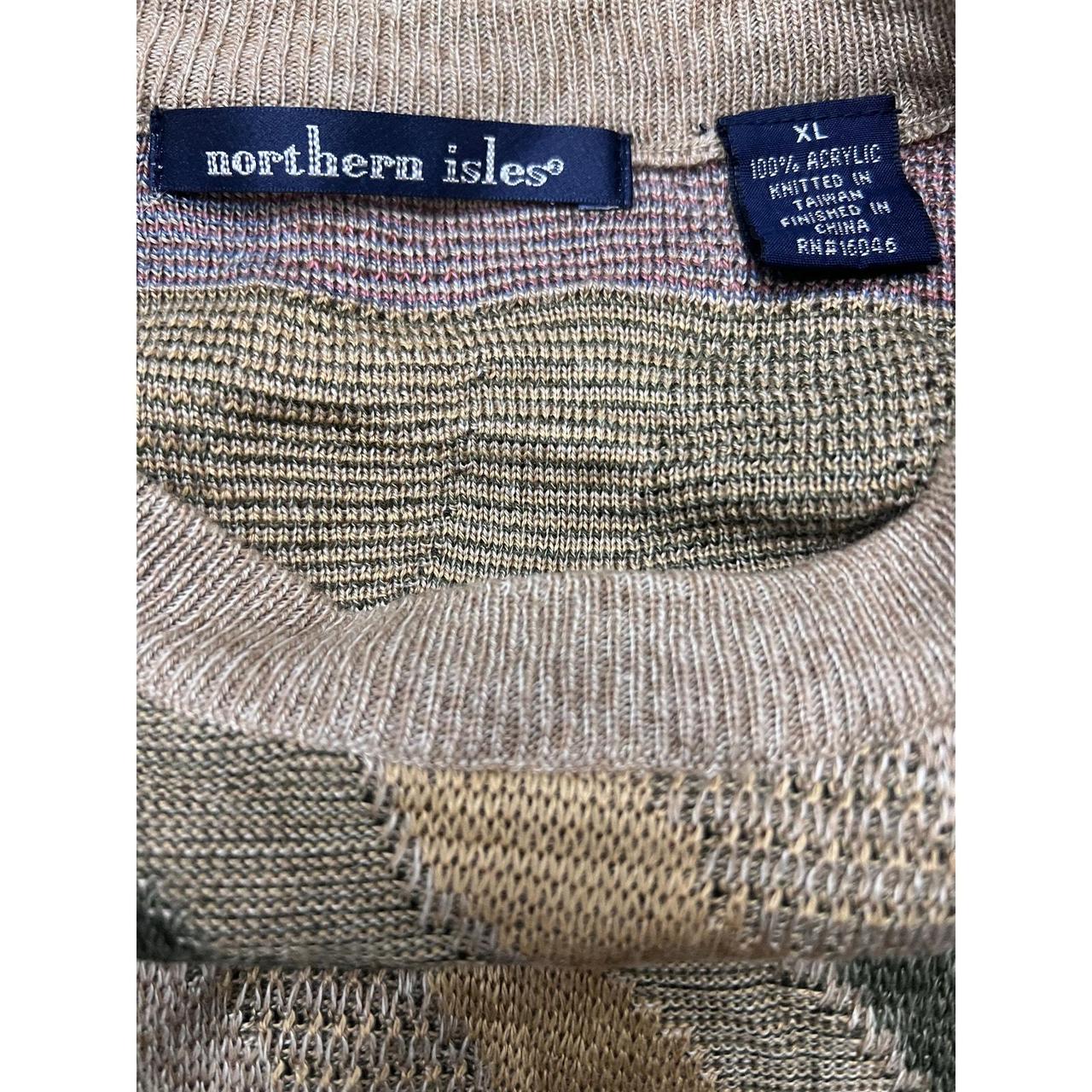 Source Unknown Men's Sweater - Tan/Multi - XL – N… - image 3