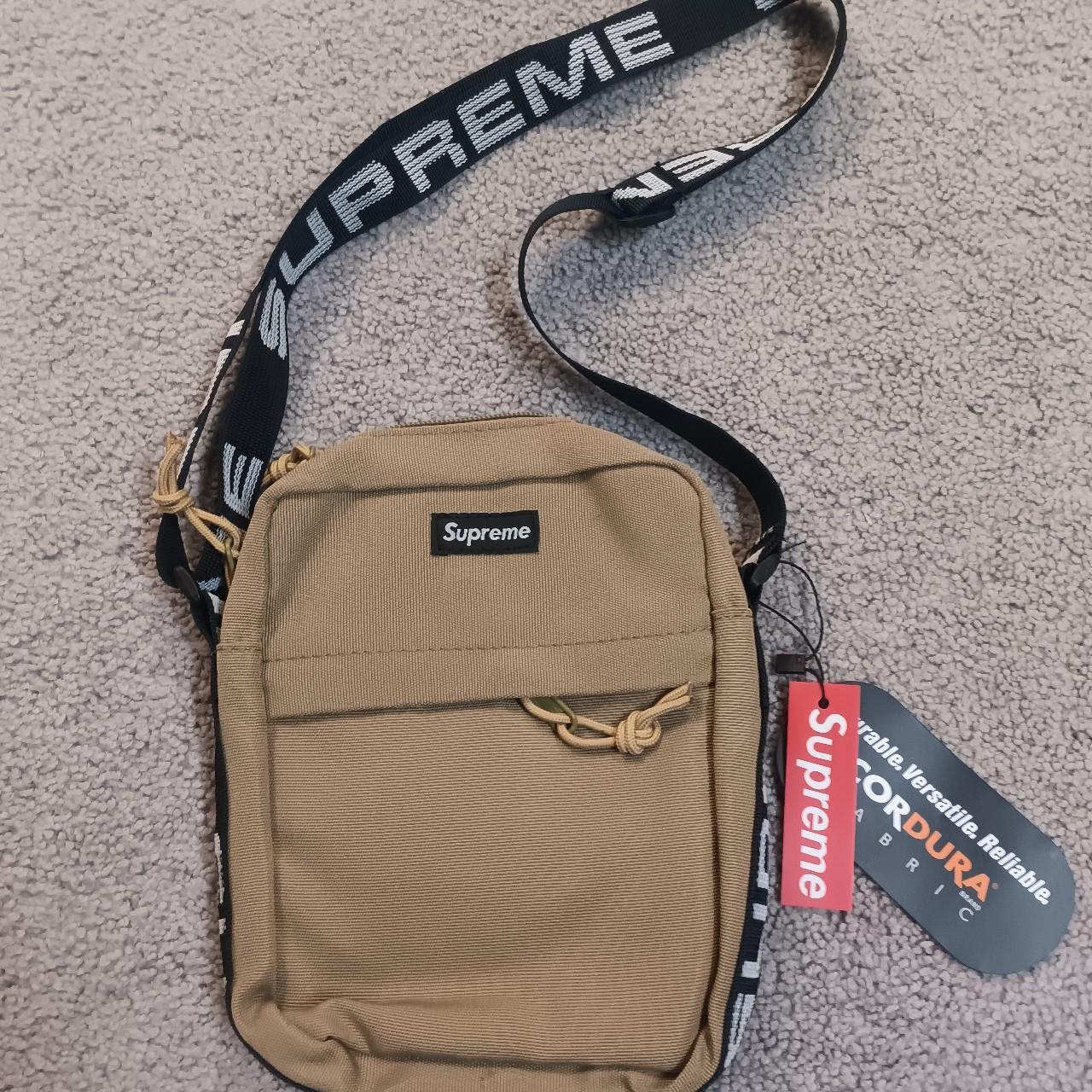 Fake supreme shoulder bag best sale