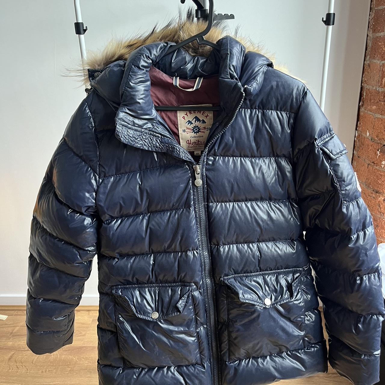 Pyrenex Rain coat with real raccoon fare