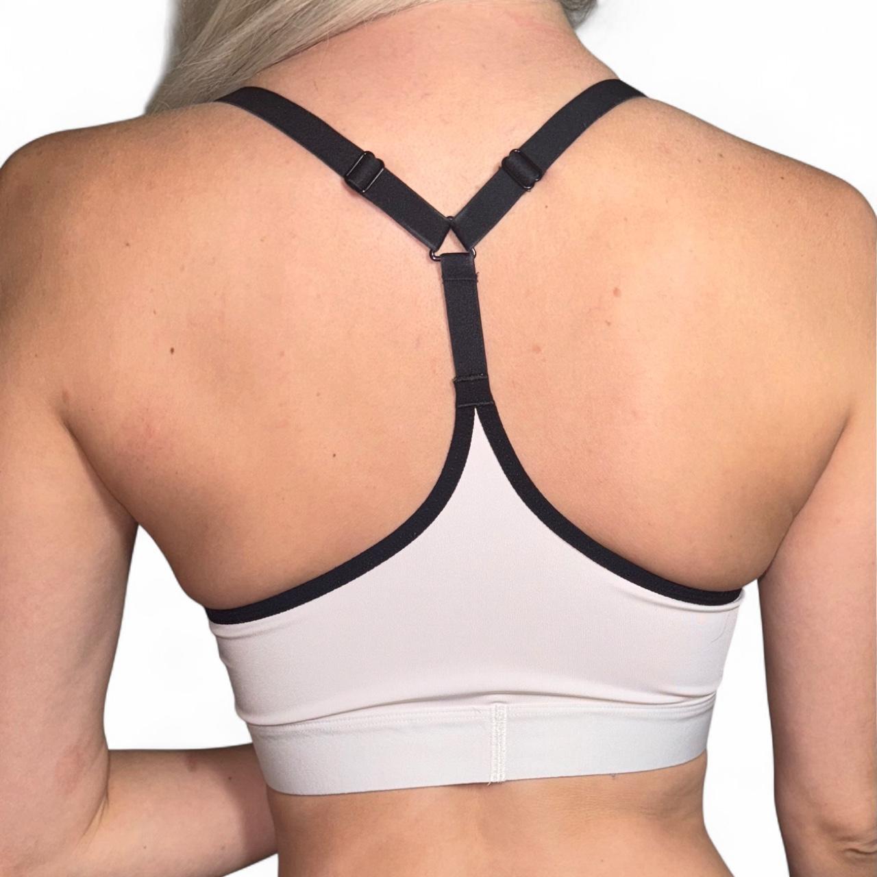 Speedo women's pink and white bra